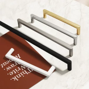 glossy gold silver black and white nickel cabinet door handles, kitchen cabinet drawers, wardrobe aluminum alloy - Image 3