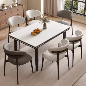 Extendable Luxury Dining Table Console Nordic Modern Conference Dining Table Children Garden Mesas De Jantar Kitchen Furniture - Image 3