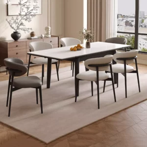 Extendable Luxury Dining Table Console Nordic Modern Conference Dining Table Children Garden Mesas De Jantar Kitchen Furniture - Image 5