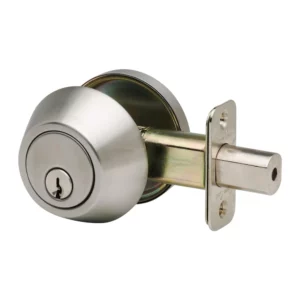 Copper Door Lock Cylinder Deadbolt Chrome Metal Dead Home Door Gate Single Cylinder Bolt Door Lock - Image 7