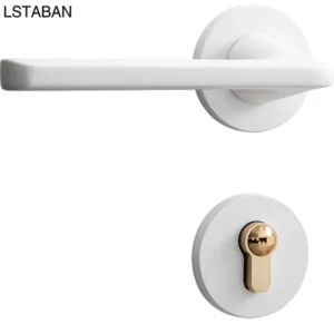 Bedroom Security Door Locks Bathroom Silent Split Mechanical Door Lock Mute Handle Deadbolt White Locks Home Furniture Hardware - Image 6