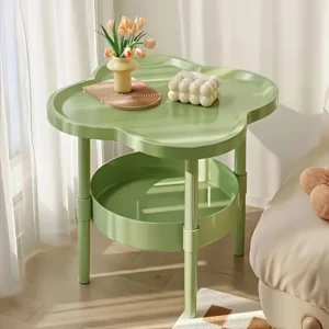 [Stylish Side Table] Stylish Modern Round Side Table with Storage Shelf | Space-Saving, Lightweight for Living Room, Bedroom - Image 4