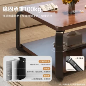Simple Modern Sofa Side Table - Ideal for Living Room, Home Use, and A Minimalistic Small Table for Offices Table Basse Mesa - Image 3