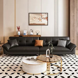 Wholesale Luxury Modular European Leather Executive Office Sofa Sets for Living Room Bedroom Hotel Lobby Luxury Home Couch - Image 3