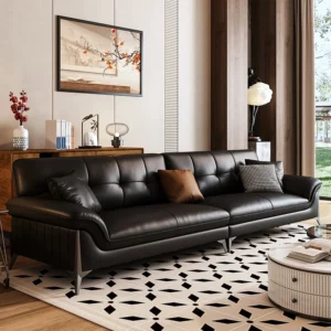 Wholesale Luxury Modular European Leather Executive Office Sofa Sets for Living Room Bedroom Hotel Lobby Luxury Home Couch - Image 4