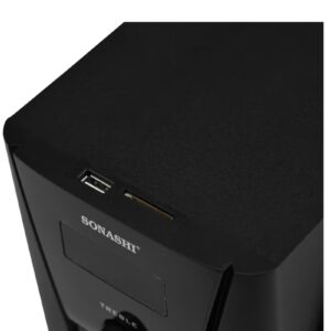 SONASHI 2.1 Channel Multimedia Bluetooth Speaker System With Remote Control Fm Radio, Bluetooth, Usb, Sd Card Reader, Led Display Functions Powerful Sub-Woofer With Hi-Fi Surround Sound For Parties - Image 3