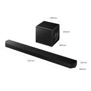 Samsung Q-series Soundbar, Q800F, 5.1.2 ch, Subwoofer, True 5.1.2ch Full Surround, Wireless Dolby Atmos, Q-Symphony, SpaceFit Sound Pro, HW-Q800F/ZN (2025 - UAE Version) HW-Q800F/ZN BLACK - Image 6
