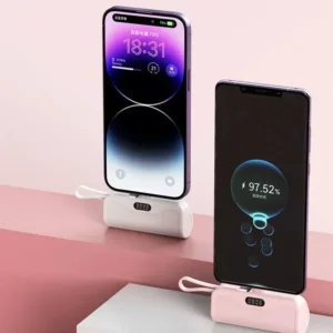 Mini Capsule Power Bank 10000mAh 2 IN 1 Built in Type-C Cable Large Capacity Fast Charging External Battery for IPhone Xiaomi - Image 6