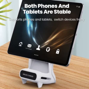 15W Portable Mini Chair Wireless Charger Stand Desktop Super Fast charging With Speaker function Universal Mobile Phone stand - Image 4