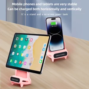 15W Portable Mini Chair Wireless Charger Stand Desktop Super Fast charging With Speaker function Universal Mobile Phone stand - Image 6
