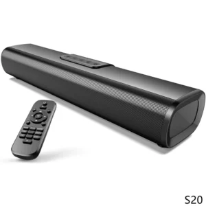 S20 Wall-mounted TV Soundbar with Remote USB HDMI/ARC/Optical Input Home Theater Surround Sound Bluetooth Speakers for PC Games - Image 1