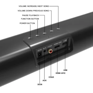 S20 Wall-mounted TV Soundbar with Remote USB HDMI/ARC/Optical Input Home Theater Surround Sound Bluetooth Speakers for PC Games - Image 5