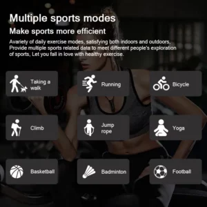 LIGE 2025 Voice Assistant Sports Fitness Tracker Bluetooth Call Smart Watch For Women New Full Touch Screen Smartwatch Men - Image 5