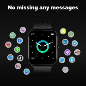 MOES Smart Watch Alexa Built-in Fitness Tracker Heart Rate and Blood Oxygen Monitor, IP68 Waterproof 1.69-inch Color Touchscreen - Image 6