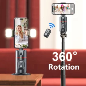 Auto Face Tracking Tripod 360°Rotation,No App, Gesture Recognition Phone Camera Mount Smart Shooting Phone Holder for Live Video - Image 6