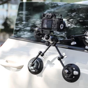 Aluminum Alloy Suction Cup ABS Vacuum Pump 40KG Ultra-Strong Suction for Gopro Outdoor Sports Camera Photography Shooting - Image 2