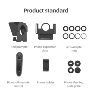 Ambitful Phone and DSLR Recording Mini Teleprompter Portable Inscriber Mobile Teleprompter Artifact Video With Remote Control - Image 3