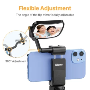 Ulanzi ST-30 Flip Mirror kit Phone Camera Periscope Vlog Selfie Bracket Phone clip With Cold Shoe Universal for iPhone 16 15 14 - Image 5