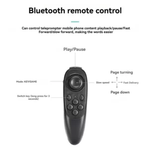 Portable Teleprompter For Smartphones With Remote Control Phone Holder For Video Recording & Live Streaming - Image 5