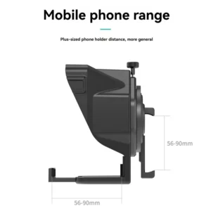 Portable Teleprompter For Smartphones With Remote Control Phone Holder For Video Recording & Live Streaming - Image 7