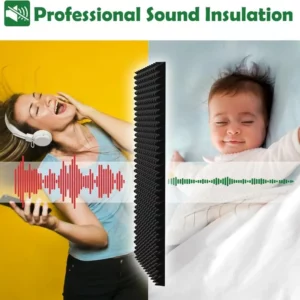 1Pc Soundproofing Cotton Self Adhesive Wall Sticker with Sound-absorbing Cotton Super Strong Sound-absorbing Material for Walls - Image 3