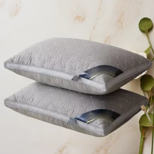 Orthopedic Pillow for Cervical Support & Sleep Aid High Resilience Non-Collapsing Core Student Single Pillow Home/Dorm/Hotel Use - Image 2