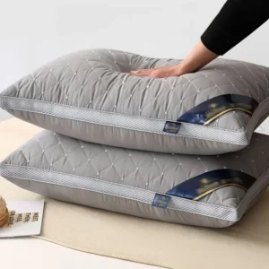 Orthopedic Pillow for Cervical Support & Sleep Aid High Resilience Non-Collapsing Core Student Single Pillow Home/Dorm/Hotel Use - Image 3