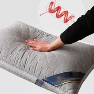 Orthopedic Pillow for Cervical Support & Sleep Aid High Resilience Non-Collapsing Core Student Single Pillow Home/Dorm/Hotel Use - Image 5