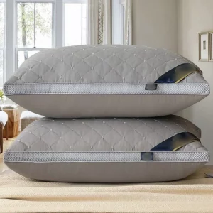 Orthopedic Pillow for Cervical Support & Sleep Aid High Resilience Non-Collapsing Core Student Single Pillow Home/Dorm/Hotel Use - Image 6