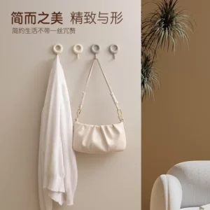 4PCS Self Adhesive Wall Hook Strong Without Drilling Coat Bag Bathroom Door Kitchen Towel Hanger Hooks Home Storage Accessories - Image 2