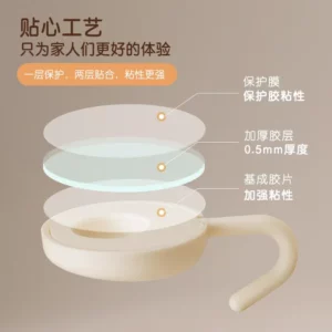 4PCS Self Adhesive Wall Hook Strong Without Drilling Coat Bag Bathroom Door Kitchen Towel Hanger Hooks Home Storage Accessories - Image 3