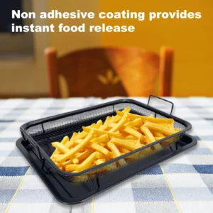 Baking Tray Oil Frying Baking Pan Non-stick Chips Basket Baking Dish Grill Mesh Kitchen Tools - Image 5