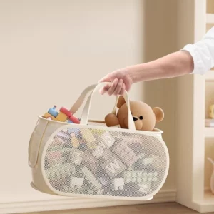 Portable Large Capacity Storage Bin - Multifunctional Toy Organizer for Plush Dolls, Household Laundry Hamper - Image 5