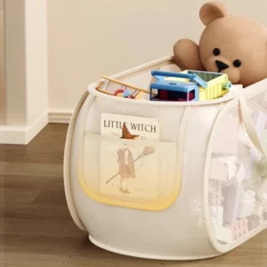Portable Large Capacity Storage Bin - Multifunctional Toy Organizer for Plush Dolls, Household Laundry Hamper - Image 6