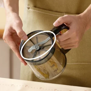 Semi-Automatic Flour Sifter With Hand Press Design Transparent Flour Sieve Non-stick Baking Tools Kitchen Gadgets Accessories - Image 7