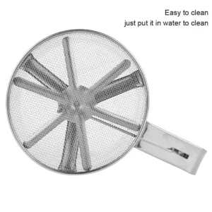 Flour Sifter for Baking Stainless Steel Handheld Flour Sifter Baking Sieve Cup w/ Hand Press Design Fine Mesh Sieve Flour Duster - Image 5