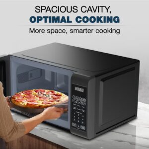 Microwave Oven, Digital Touch Control, Child Safety-Lock, 10/11 Power Levels And 6 Auto Menus, Cooking End Signal, Touch Control Panel, Convenient Pull Hand Door 20 L 700 W NM02010DBX Black - Image 3