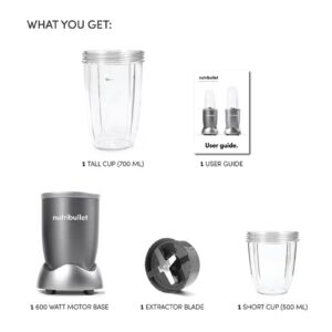 nutribullet Countertop Blender 3 Piece Set 600 W NBR-0612 Grey - Image 8