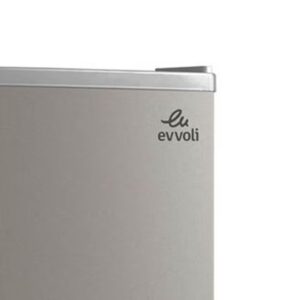 evvoli 90L Gross/85L Net Capacity Mini Fridge, Mechanical Control, Recessed Handle, Adjustable Legs, Defrost Type 0.68 kW EVRFM-90LS Silver - Image 4