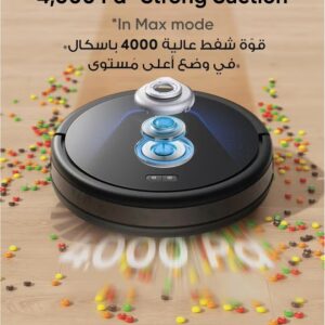 eufy G50 Robot Vacuum With 4,000 Pa Powerful Suction, Dynamic Navigation And Pro Detangle Comb Roller Brush For Hair Cleaning, Mop Pad For Light Surface Cleaning, Perfect For Hard Floor, Pet Hair, Carpet 40 W T2212 Black - Image 3