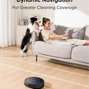 eufy G50 Robot Vacuum With 4,000 Pa Powerful Suction, Dynamic Navigation And Pro Detangle Comb Roller Brush For Hair Cleaning, Mop Pad For Light Surface Cleaning, Perfect For Hard Floor, Pet Hair, Carpet 40 W T2212 Black - Image 6