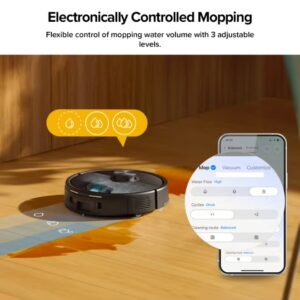 roborock Q7 TF + Robot Vacuum and Mop, Upgraded from Q5 Max+, 7 Weeks Self-Emptying, 10000Pa Suction, Dual Anti-Tangle System, for Pet Hair & Carpet, PreciSense LiDAR Navigation, App Control, 60 W 60 W Q7 TF + Black - Image 6