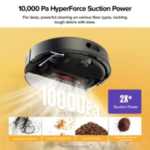 roborock Q7 TF + Robot Vacuum and Mop, Upgraded from Q5 Max+, 7 Weeks Self-Emptying, 10000Pa Suction, Dual Anti-Tangle System, for Pet Hair & Carpet, PreciSense LiDAR Navigation, App Control, 60 W 60 W Q7 TF + Black - Image 9