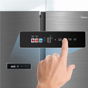 Midea 791L Gross & 569L Net Side By Side Smart Refrigerator With Color Display, Frost Free, Wi-Fi Connectivity, Voice Assistant, Multi-Air Flow, Inverter Quattro MDRS791MIE46AE Silver - Image 7