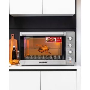 GEEPAS Multifunction Rotisserie Oven Adjustable Temperature Control With Timer Convection 120 L 2800 W GO34057 Silver - Image 2