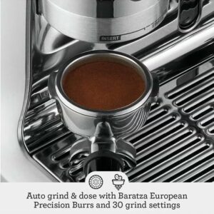 Breville Barista Pro Espresso Machine BES878BSS – Faster Heat Up, LCD Display, Built-in Grinder 2 L 1680 W BES878BSS Silver - Image 7