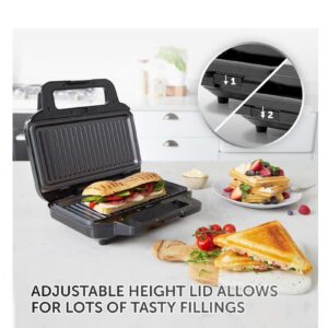 Breville 3-in-1 Snack Maker VST098 – Sandwich, Waffle & Grill Plates, Non-Stick, Easy to Clean 900 W VST098 ‎Black And Stainless Steel - Image 5