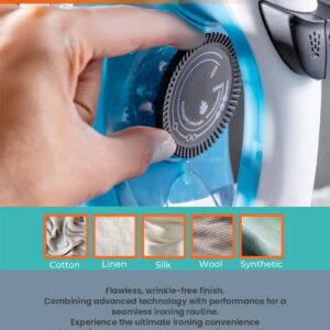 GEEPAS Multifunctional Steam Iron With Non-Stick Soleplate, Wet/Dry Function/Temperature Control, Dry/Steam Burst/Steam/Vertical Steam/Spray Function 120 ml 1800 W GSI7783N Multicolour - Image 5