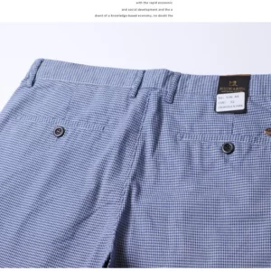 Plaid Pants Blue Brand Pantalons Korea Style Spring Summer Autumn Pants Men Trousers Business 2022 New - Image 6