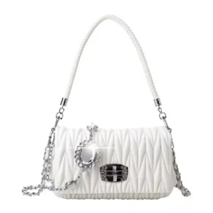 Women Bags Luxury Designer Purses and Handbags Rhinestone Chain Flap Crossbody Small Square Bag Casual Shoulder Messenger Bags - Image 6